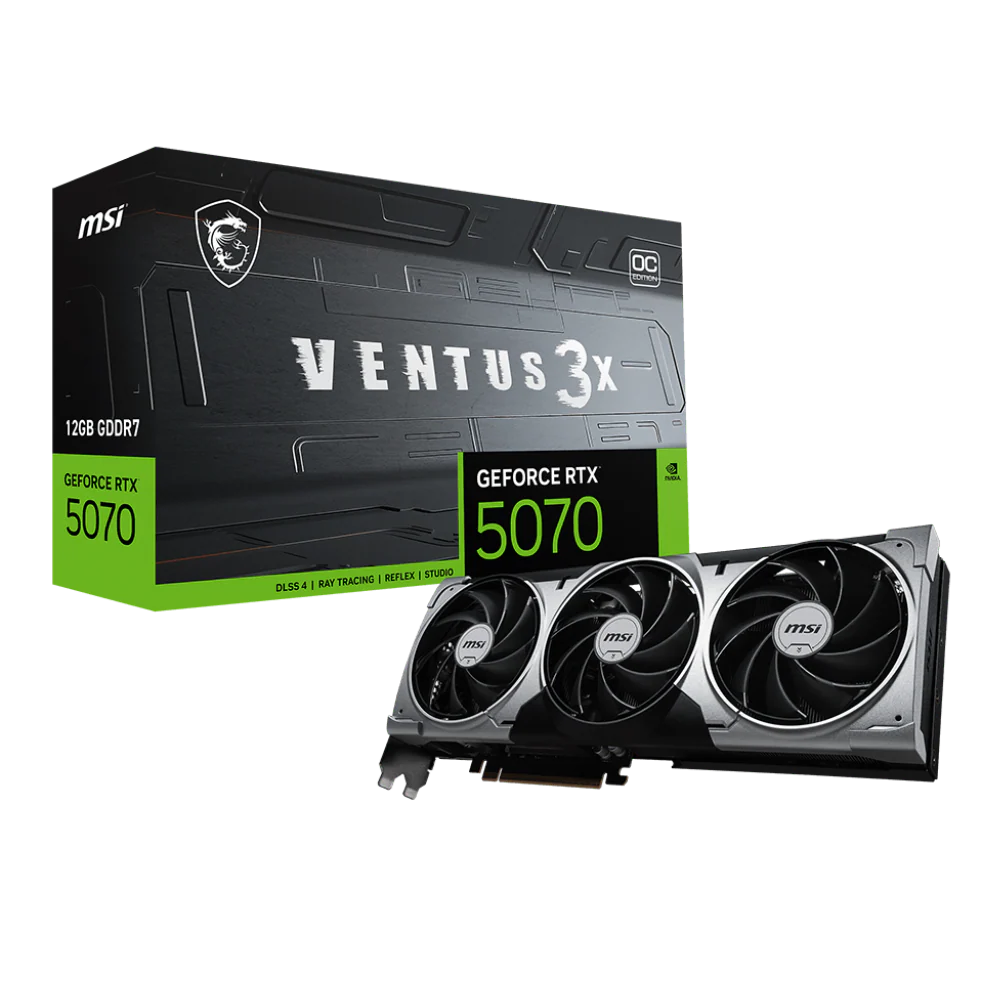 MSI GeForce RTX 5070 Ventus 3X OC 12GB Nvidia Graphic Card