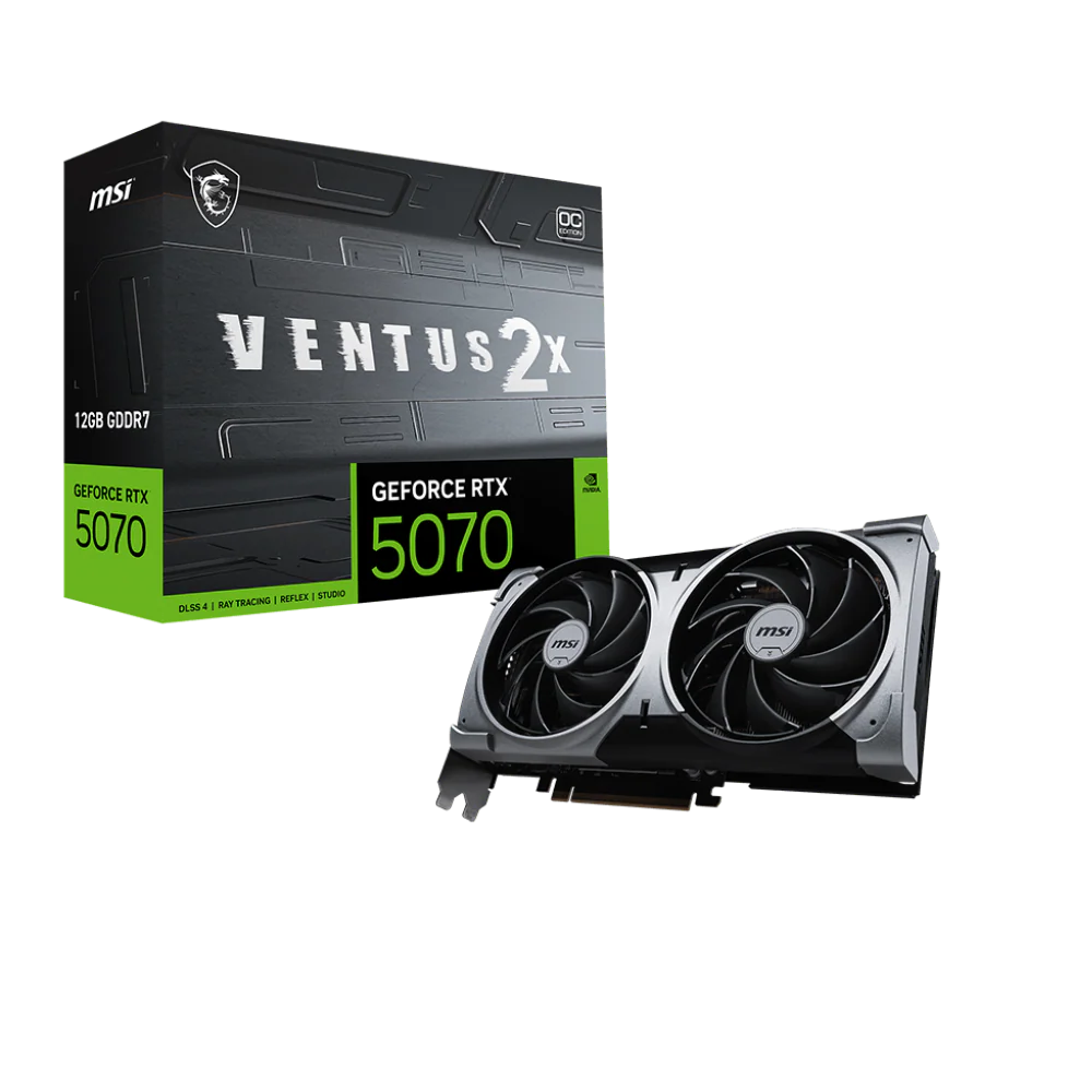 MSI GeForce RTX 5070 Ventus 2X OC 12GB Nvidia Graphic Card