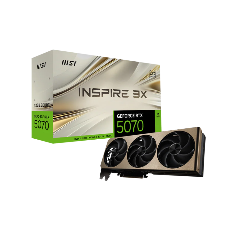 MSI GeForce RTX 5070 Inspire 3X OC 12GB Nvidia Graphic Card