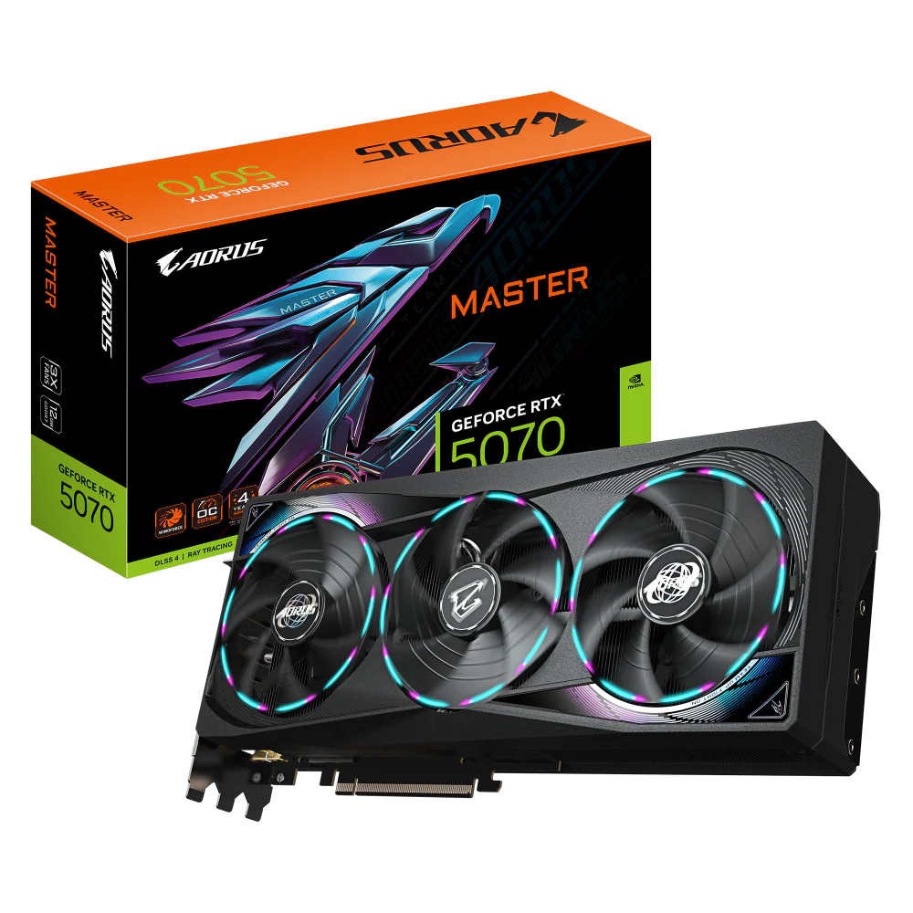 GIGABYTE GeForce RTX 5070 AORUS MASTER 12GB Nvidia Graphic Card