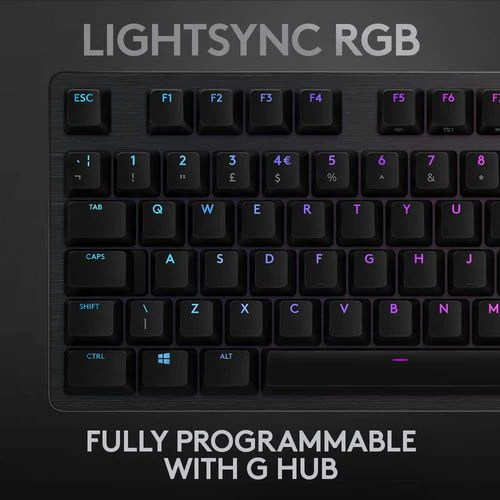 LOGITECH G512 RGB Wired Mechanical Gaming Keyboard (GX Blue Switch) (Carbon)