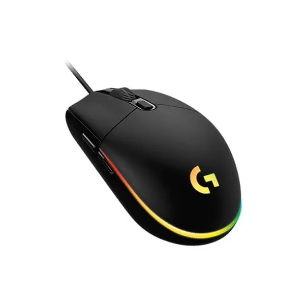 LOGITECH G203 Lightsync Wired Ambidextrous Gaming Mouse (910-005790) (8000DPI / 6 Macro Buttons) (Black)
